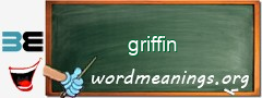 WordMeaning blackboard for griffin